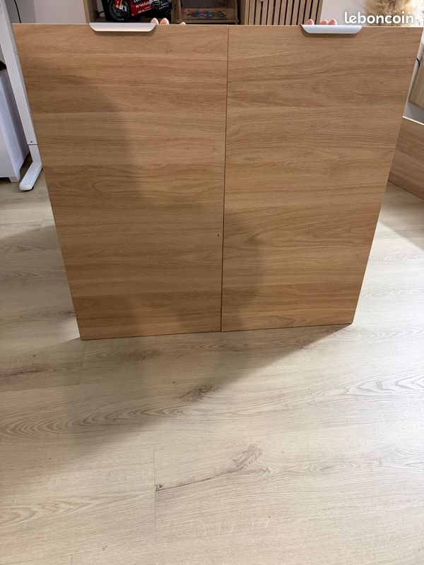 2 portes de meuble bas Ikea– finition bois (image 1)