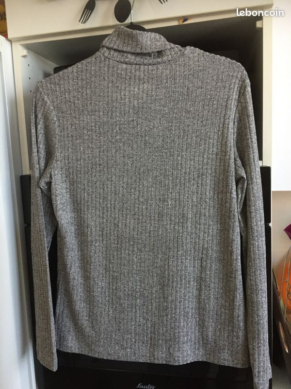 Sous pull gris chiné promod 40 (image 2)