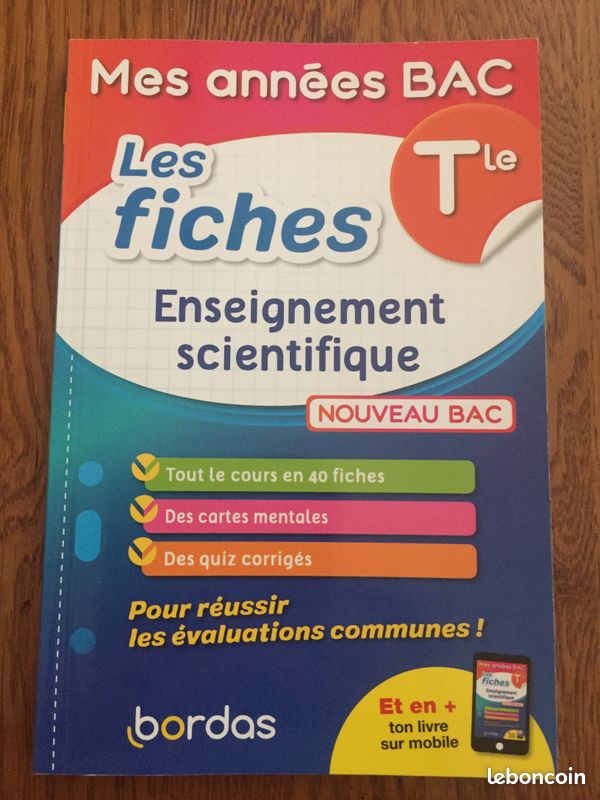 Enseignement scientifique Terminale (image 1)