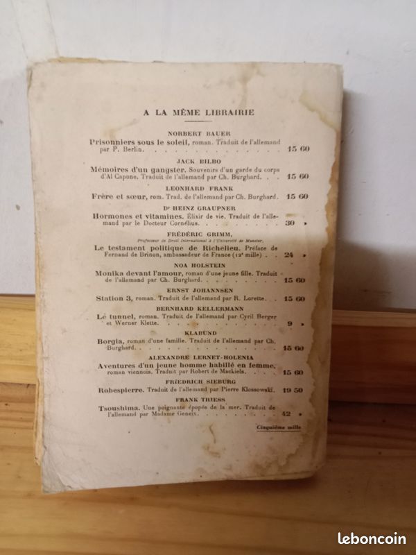 Livre ancien Peter Holz (image 2)
