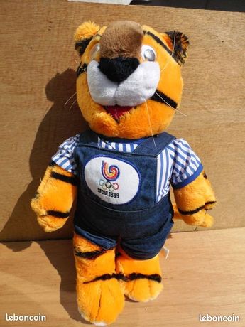 Peluche Doudou Rose Kodak 1988 - Mascotte Des Jeux Olympiques - Vintage Collection