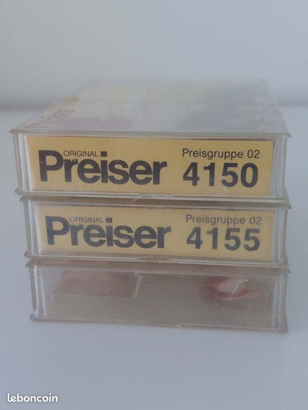 Lot De 46 Figurines Preiser H0 (1:87) - Vaches Et Chevaux - État D'occasion