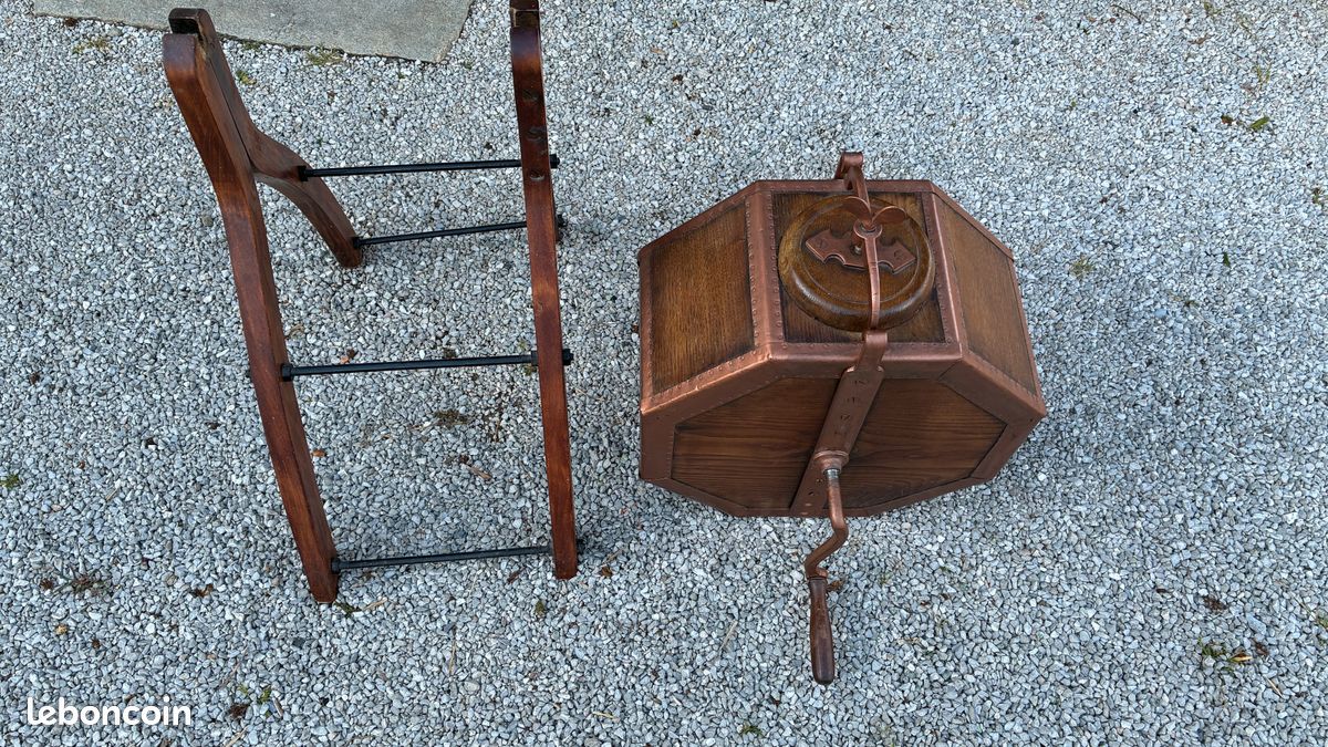 ANCIENNE BARATTE A beurre verre et acier EUR 12,00 - PicClick FR