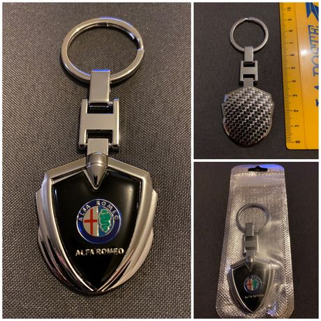 Alfa Romeo Keyring Key Ring Keyring Porte-clés Argent