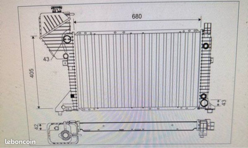 Radiateur d eau Mercedes sprinter (image 3)