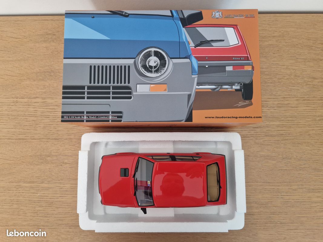 Fiat Ritmo 60 CL 5 Portes 1978 – Laudoracing Models 1/18 – Résine Neuf