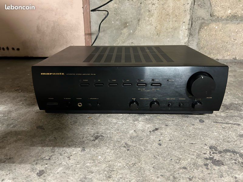 Amplificateur Stéréo Marantz PM 53 – 2x65W, Made In Japan, Avec Télécommande