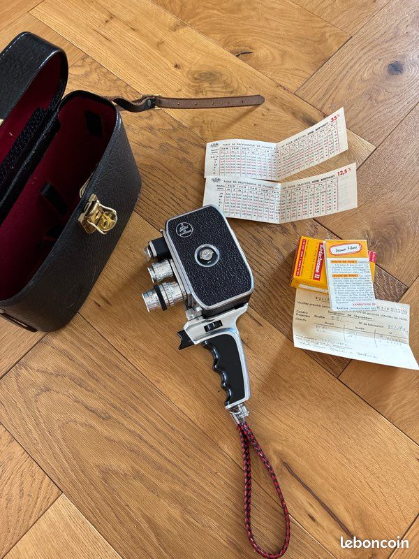 Caméra Paillard Bolex B8L complète avec accessoires et garantie d’origine (image 1)