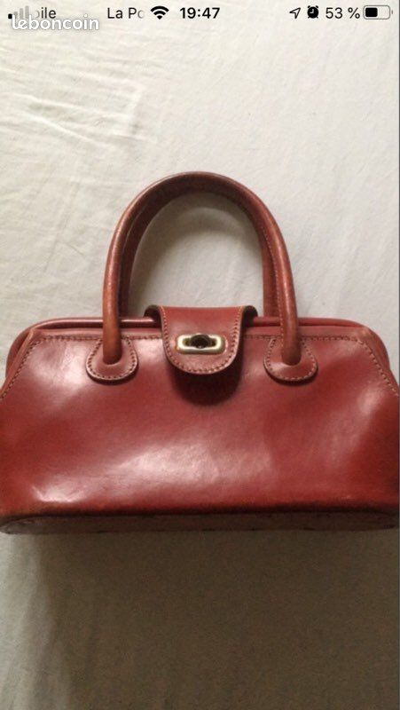 Sac à main en cuir rouge (image 3)