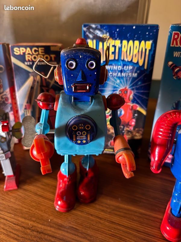 JOUET ANCIEN ROBOT De L'espace Vintage Space Toy Rover 3500 Alpha 7 Gama + Boite EUR 140,00 - FR