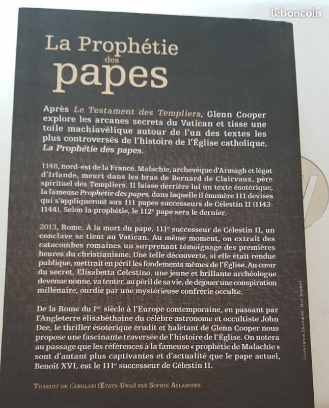 La prophétie des papes de Glenn Cooper (image 2)