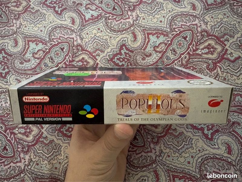 Snes Populous 2 FRG exclusive super Nintendo très propre (image 3)