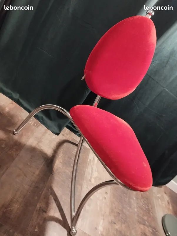 Chaise vintage rétro années 70 3 pieds (image 2)
