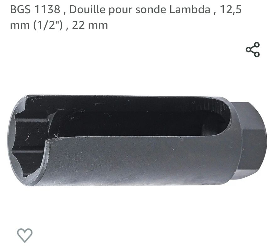 Douille pour sonde lambda 12.5 1/2 22 mm - Équipement auto