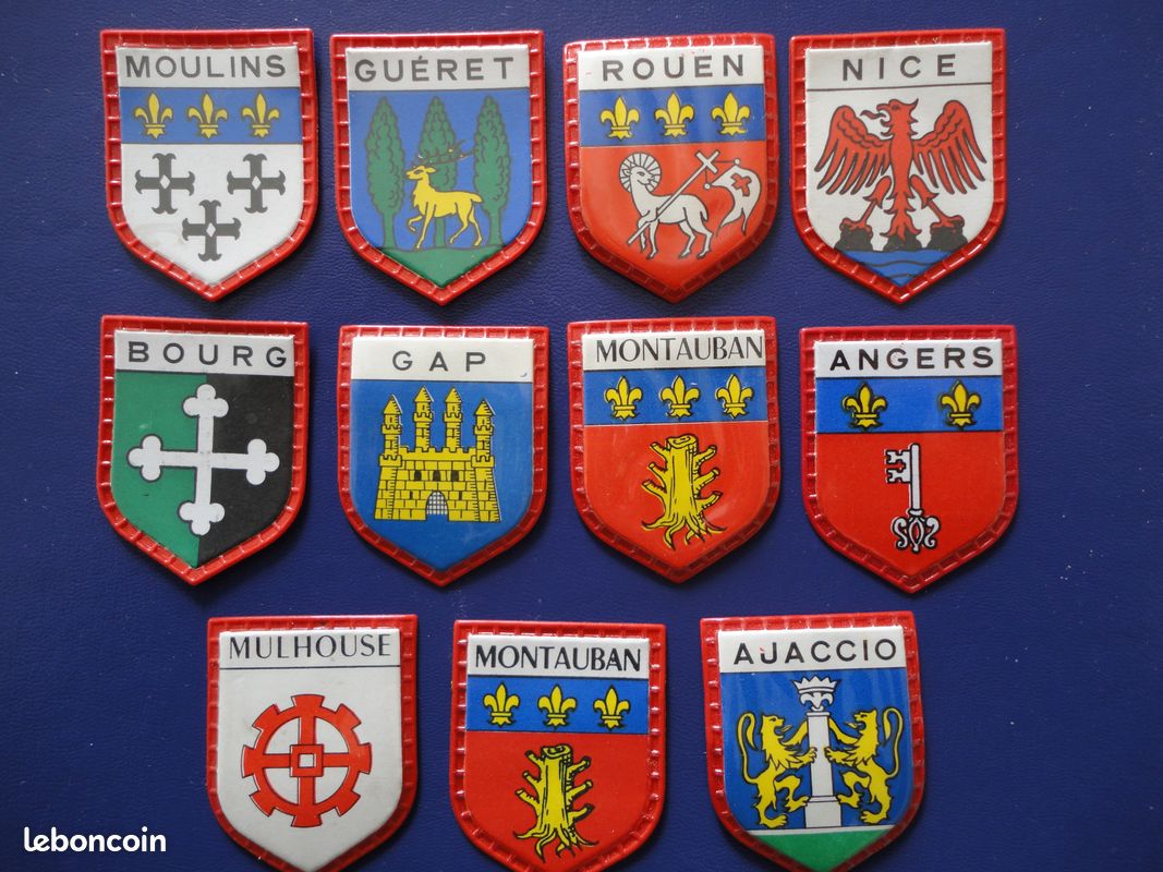 Écusson Publicitaire – Blason Armoiries REGILAIT – Région Touraine – Occasion