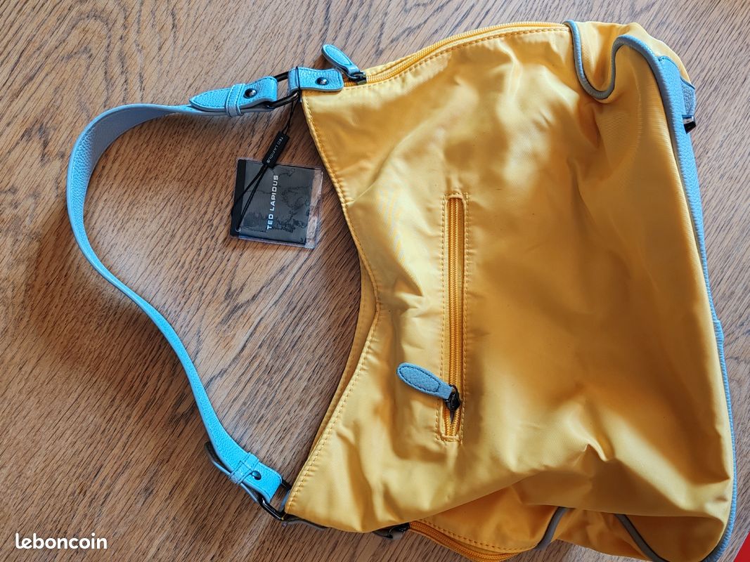 Sac à main Ted Lapidus jaune (image 5)
