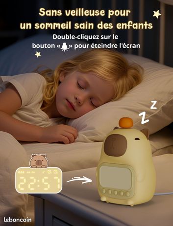 Réveil Capybara Enfants Capybara Veilleuse Enfants, Capybara Touch