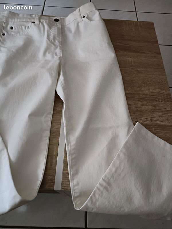 Pantalon blanc pour femme Caroll taille 38 (image 2)