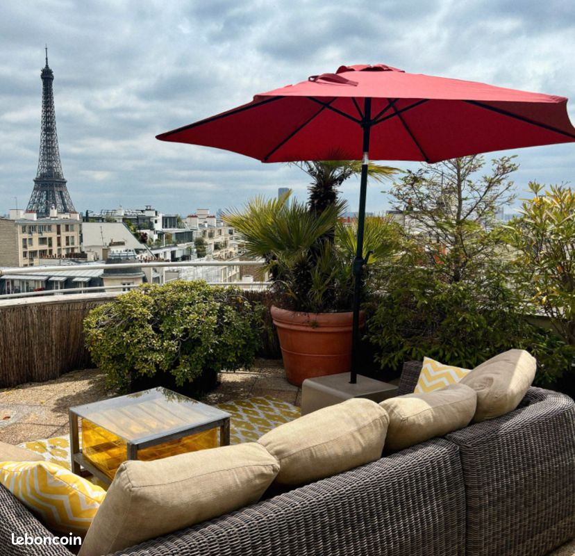 Parasol - garden party - bordeaux (image 1)