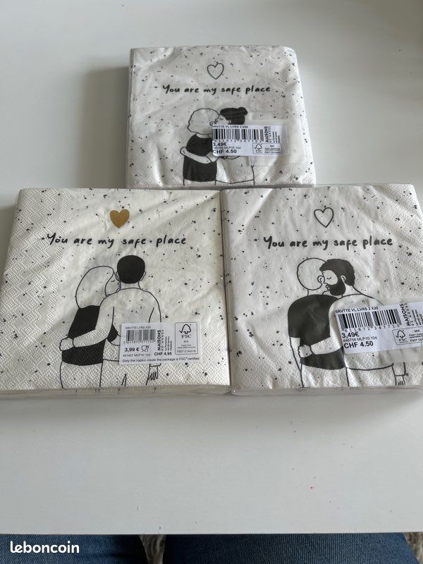 Lot de serviettes de table en papier (image 2)