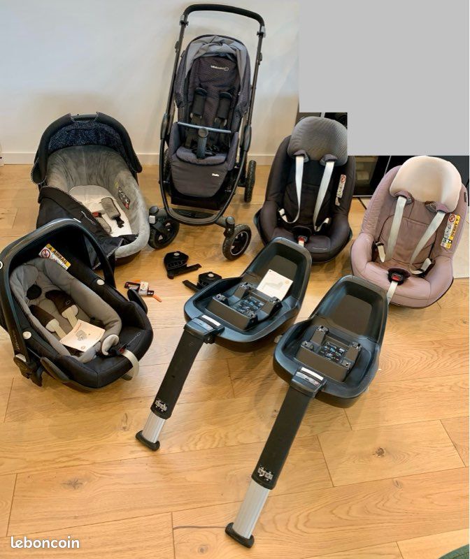 Poussette trio et sièges auto (image 1)