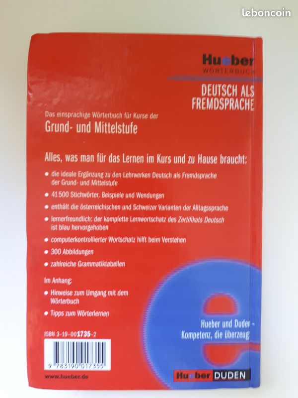 Dictionnaire "Deutsch als Fremdsprache" (image 2)