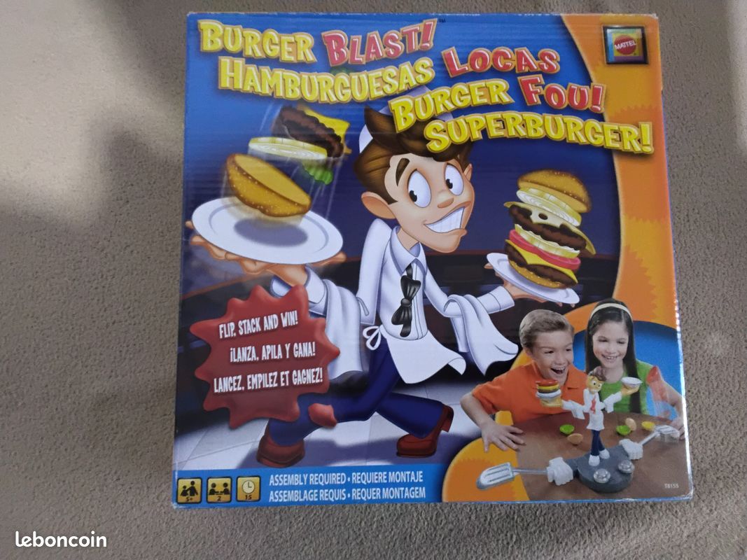 Jeu superBurger Mattel 5ans+ très bon état (image 1)