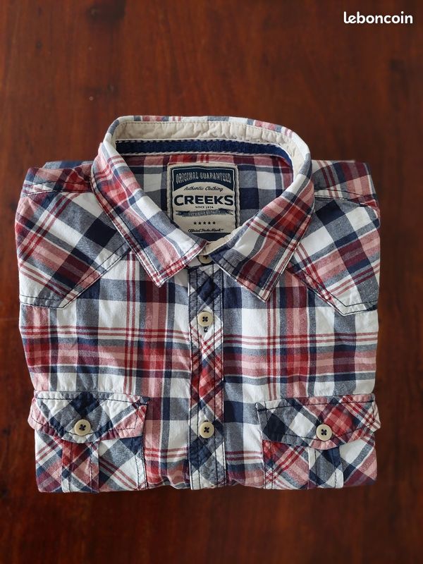 Chemise CREEKS Authentic Taille S - Carreaux Multicolore, Coton, Très Bon état Occasion
