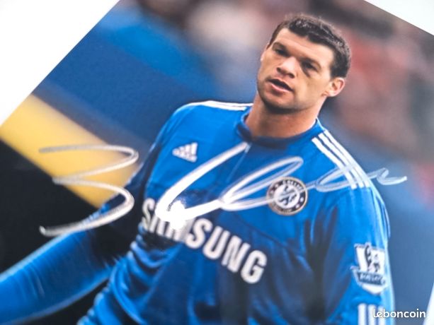 Photo Dédicacée Michael Ballack - 12x8 - Authentique - Allemagne
