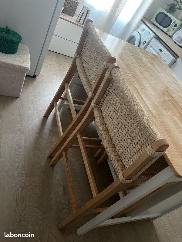 Îlot central Sweeek + 2 tabourets – Parfait état (image 4)