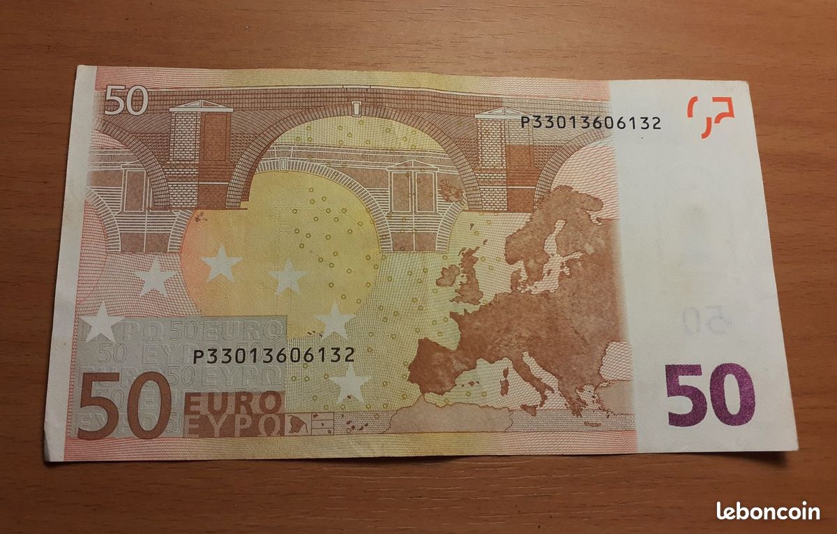 ANCIEN BILLET RARE De 50 Euros 2002 Série X EUR 500,00 - FR