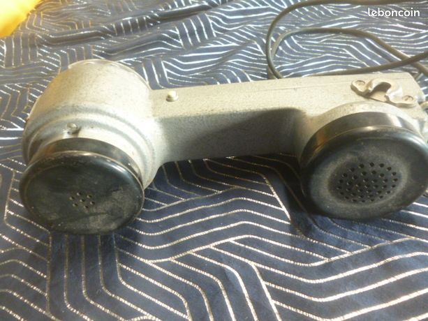 Ancien Téléphone PTT Testeur H. DEPAEPE - Bakélite Grise - Années 1950