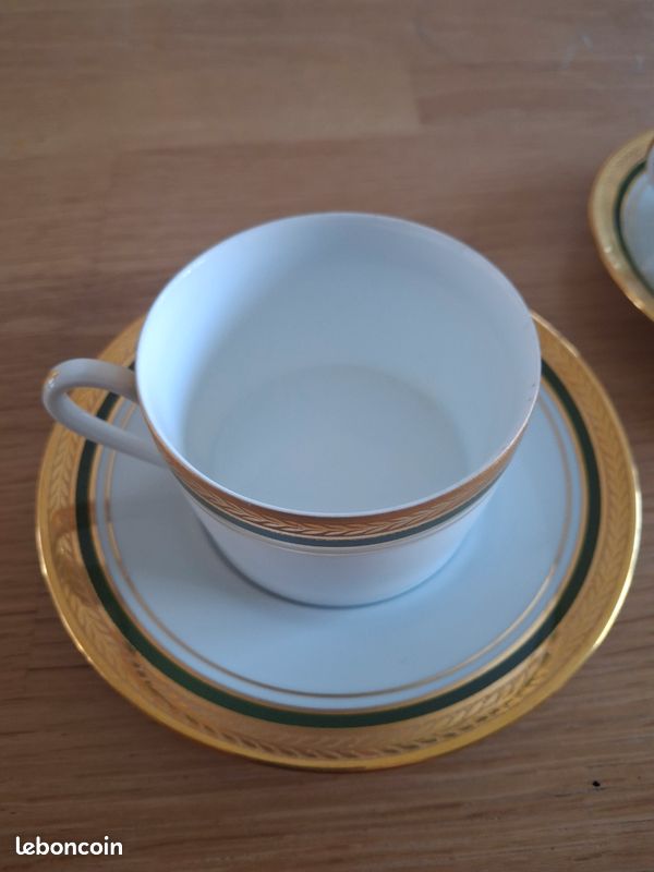 2 tasses porcelaine le lys royal limoge (image 2)