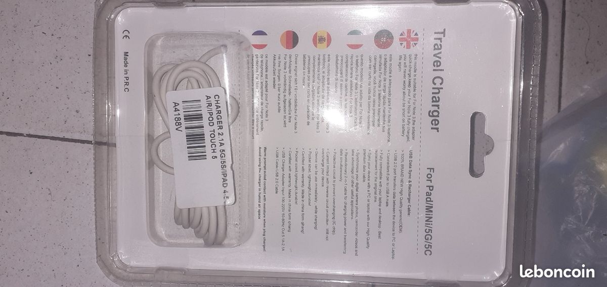 Chargeur Apple air/pod (image 2)