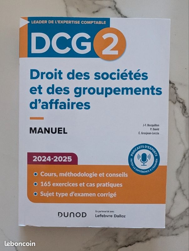 Livre DSCG droit des sociétés (image 1)