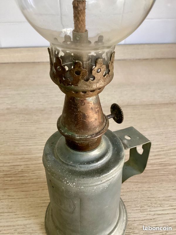Fulenyi Lampe à Huile Vintage Mini Alliage Aluminium – Lampe De Table Rustique Pour Camping, Maison, Labo