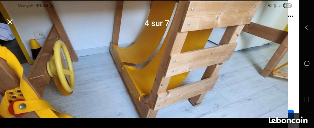 Lit mezzanine camion chantier toboggan hauteur (image 5)