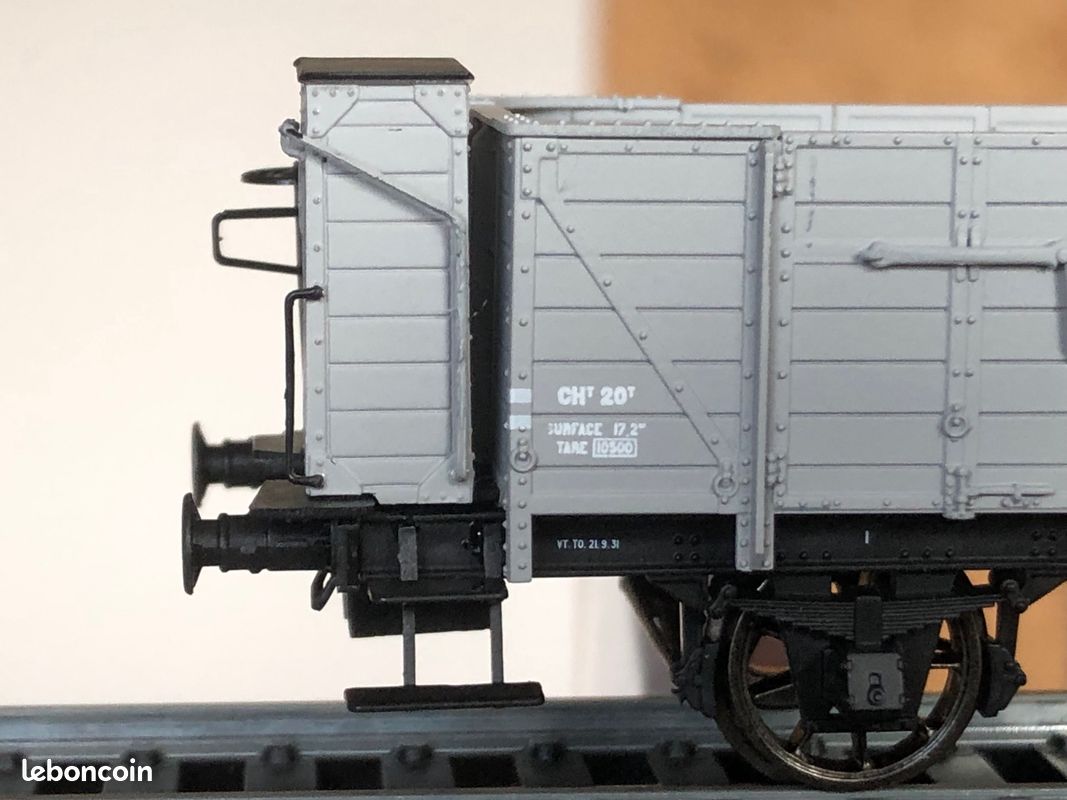 Coffret 2 wagons tombereau OCEM 29, PLM Type B Tôlé - WB-137 - REE Modeles - Coffrets - Easy
