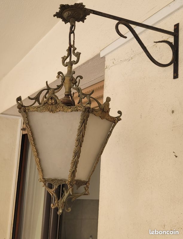Lanterne en bronze ancienne (image 1)