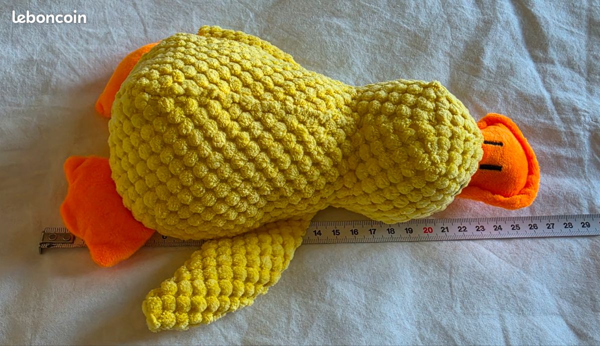 Peluche/ jouet pour chien En forme de canard jaune (image 3)