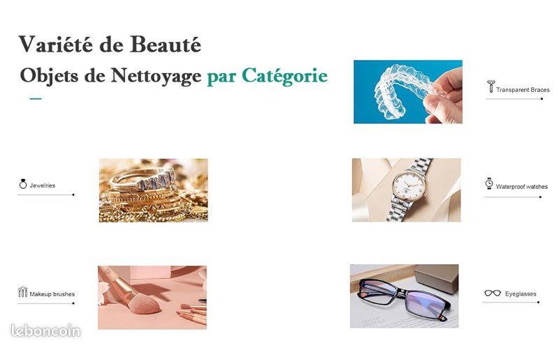 Nettoyeur Ultrasons 640ML,49kHz Nettoyeur Ultrasons Lunettes Bijoux 40W Ultrasonic Cleaner avec 3 Modes Bac Ultrasons Machine - Electroménager