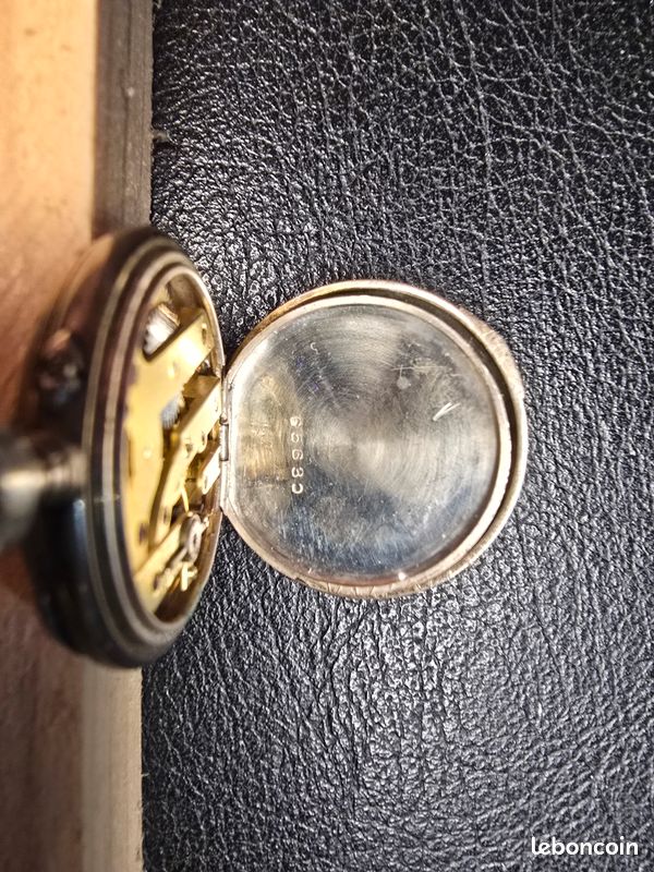 Ancienne Montre De Col En Argent Poinçon - Mécanique Ne Fonctionne Plus