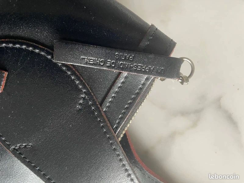 Sac à bandoulière "Un après-midi de chien" noir (image 7)