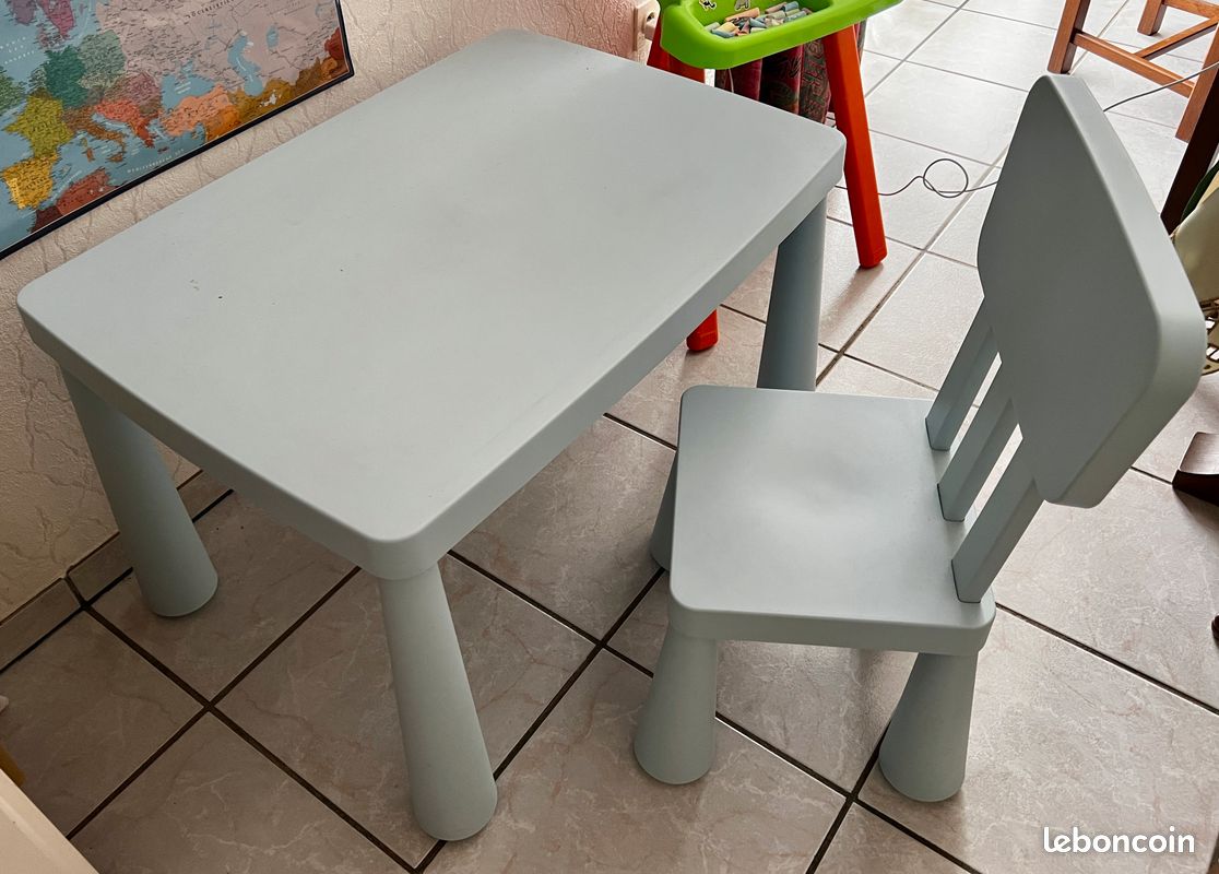 Table + chaise enfant Ikea (image 1)