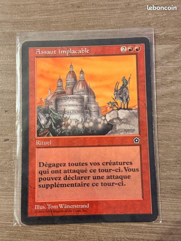 Carte Magic The Gathering MTG - Assaut implacable (Relentless Assault) - Destinée d'Urza 1999 - VF (image 1)