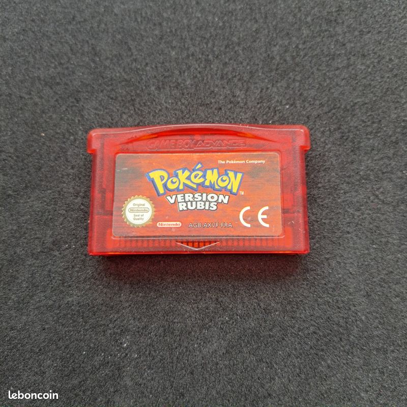 Pokémon Rouge Game Boy - Version Originale - Pile De Sauvegarde NEUVE