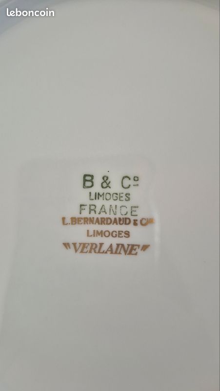 Service porcelaine de Limoges Bernardaud "Verlaine " (image 6)