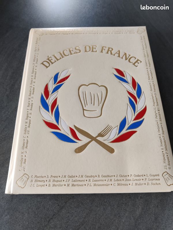 Livre collection de cuisine "Les délices de France" dédicacé : entrées, salades, œufs, potages (image 1)