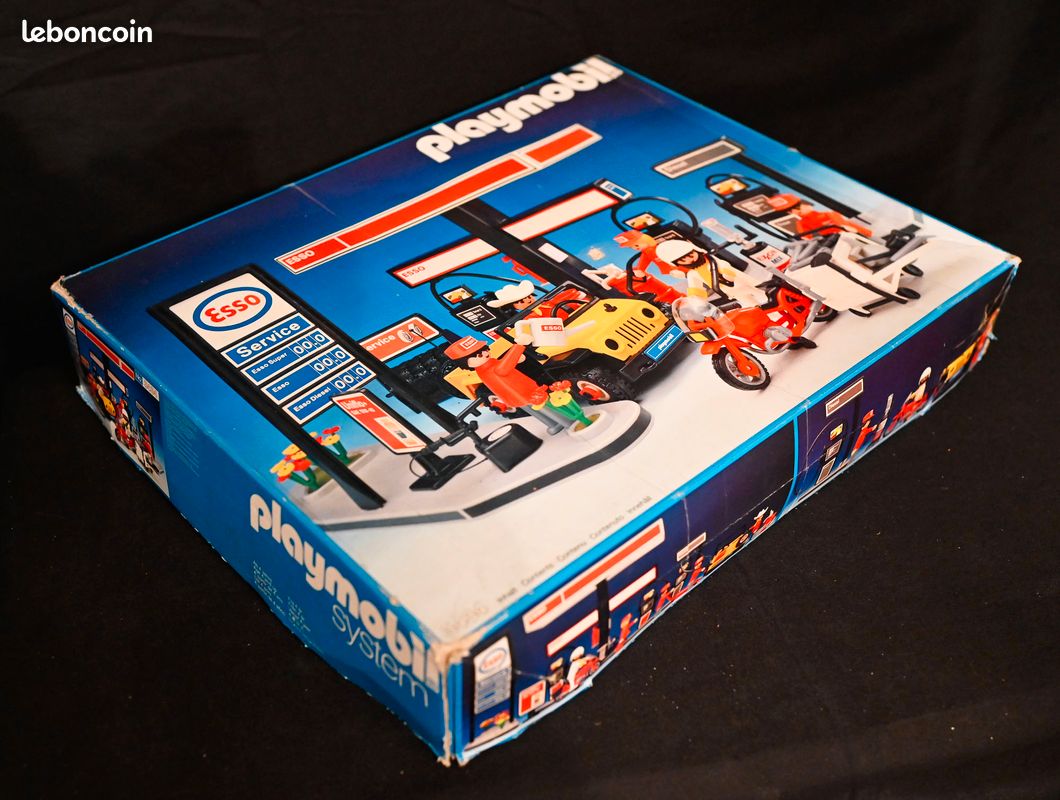 Playmobil 3434 Station Service Esso Années 80 Jeux Jouets