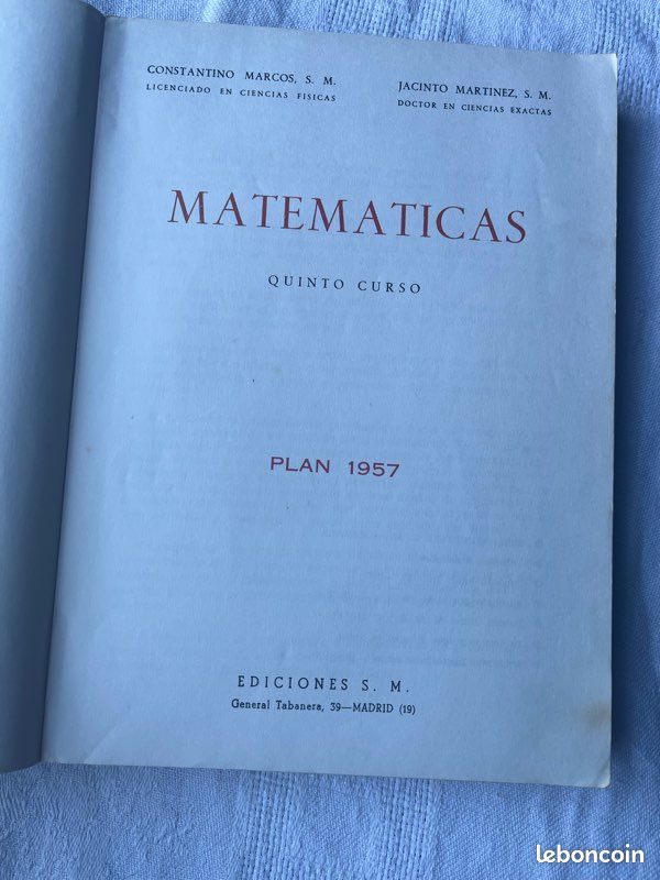 Matemáticas 5.º 1967 (image 3)